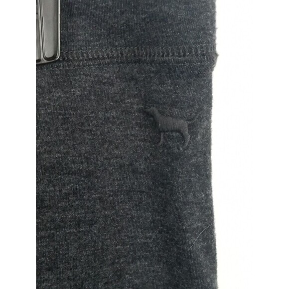 PINK Victoria's Secret Women Large Activewear Pants Dark Gray Leggings Yoga - Picture 4 of 9